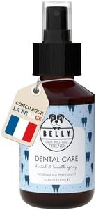 Belly® Dentifrice Chien - Menthe Fraîche - Sans Rinçage ni Brossage - Élimine Mauvaise Haleine - Spray Dentifrice Chien Anti Tartre et Mauvaise Haleine Chien - Fabriqué en Allemagne, 100ml