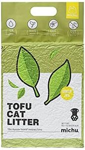 Michu Cat Litter Tofu Cat Litter Best Cat Litter Natural Clumping Tofu Cat Litter 2.5kg/6L Greentea 12 Pack