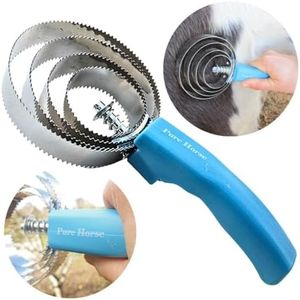 Cepillo para caballos Calidad superior | Período de muda y 4 estaciones | Cepillo de caballo para pelos brillantes y saludables | Elimina el pelo muerto, el barro, la mugre y promueve el crecimiento