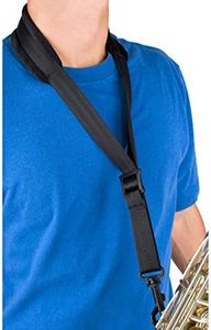 Pro Tec A310P 22-Inch Regular Padded Saxophone Neck Strap with Swivel Snap Black