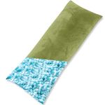AS AWESLING Body Pillow for Adults, Full BodyPilllow for sleeping, Long Round Cervical Pillow, Bolster Pillow, Side Sleeper BodyPillow with Cover (GREEN-MEMORY FOAM, 137 x 50 CM)