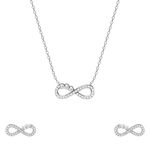 GIVA 925 Silver Infinity Heart Set Of Two|Gift for Girlfriend| With Certificate of Authenticity and 925 Stamp | 6 Months Warranty*