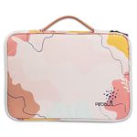 Probus Peachy Palette Printed Canvas Tablet Sleeve Case Cover for Upto 11.5 inch for iPad 10.2/iPad 10.9/Pro 11/iPad 9.7/Lenovo Tab/Tab S9/Oppo Pad Air/Realme Pad X/Xiaomi pad 5/Redmi Pad Tablets