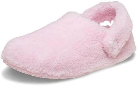 Crocs Unisex-Adult Classic Cozzzy Slipper, Fuzz Lined House Slippers for Women and Men, Pink Milk, 10 Women/8 Men
