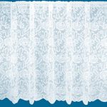 NetCurtainsUK Sorrento Heavy Quality Floral Pattern Net Curtains In White - Sold By The Metre (Drop: 114cm (45'')), (SORRENTONET01)