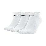 NIKE Men's Everyday Lightweight No show Socks 3 Pairs , White/Black, XL UK