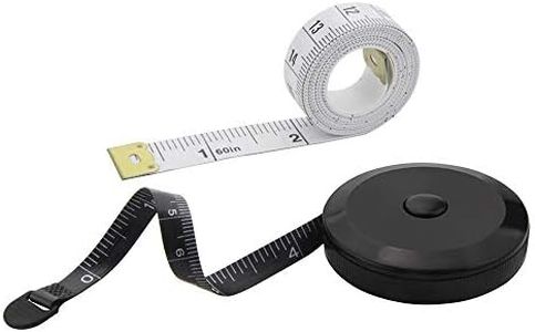 2PCS Measuring Tape for Body,Soft Tape Measure for Body Sewing Fabric Tailor Cloth Craft Measurement Tape，60 Inch/1.5M Retractable Dual Sided Measure Tape Set