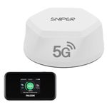 FALCON SNIPER EVO 5G LTE roof antenna, 5G internet for Motorhomes, Caravans & Campervans with 5G 1800 Mbps mobile router