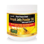 Herba Royal Jelly Powder 250g – 3x Concentrate | 100% Pure Freeze Dried Premium Royal Jelly Powder with Active 10-HDA | Source of Antioxidants | Product of Canada