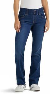 Riders by Lee Indigo Women's Pull on Waist Smoother Bootcut Jean, Dark Wash, 12M