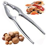 Primes DIY Nutcracker Heavy Duty with Non-Slip Handle Stainless Steel Nut Opener Tool for Walnut Hazelnut Almonds Pecan, Metal Nut Cracker Tool for All Sorts of Nuts, Home Kitchen Parties Tools