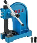 VEVOR Manual Arbor Press 1 Ton, Heavy Duty Arbor Press with 4-5/8 Inch Maximum Height, Manual Desktop Arbor Press Cast Iron Material, for Riveting Punching Holes