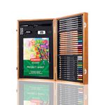 Derwent Academy Wooden Gift Box, Art Set of 30 Pencils of Colour, Watercolour and Sketching Pencil with Paper Pad and Accessories, Ideal for Drawing, Sketching & Crafts, Premium Hobbyist Quality Kit