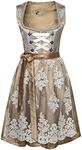 Alte Liebe 2-Piece Women's Dirndl A330, gold, 14 AU