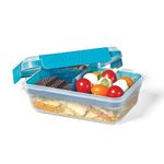 Starfrit Easy Lunch Rectangular Bento Container - Removable Tray - 32oz/946ml - Airtight & Leakproof - 4-Sided Locking Lid