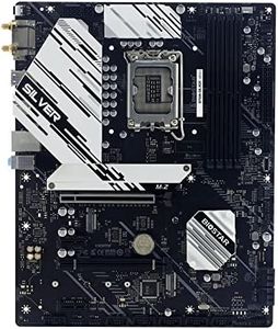 BIOSTAR Gaming ATX Motherboard with Silver Heatsink 17 (16+1) Phase 70A Powerful VRM, PCIe 5.0 Slot, and 2.5 Gigabit LAN [ B760A-SILVER ]