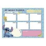 Grupo Erik Disney Stitch Tropical Weekly Planner A4 | Desk Calendar | Family Calendar | 54 Tear Off Pages | Organiser Planner | Weekly Planner Pad Tear Off | Stitch Disney Gifts | Stitch Gifts