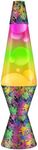 Lava Lamp 2142, Hand Painted Tri-Color Globe, White Wax, Clear Liquid, Decorative Base and Cap, Original 14.5 inch Lava® Motion Lamp to Illuminate Your Mood
