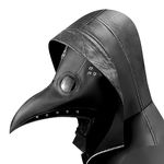 Plague Doctor Bird Mask,Retro Steampunk Faux Leather Bird Mask,Halloween Party Cosplay Costume Accessories for Men Women