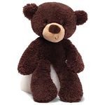 GUND 6047546 Fuzzy Teddy Bear Stuffed Animal Plush, Chocolate Brown, 13.5"