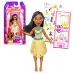 Disney Princess Pocahontas Doll Set - 3 Pc Pocahontas Toy Bundle with Pocahontas Doll for Girls, Stickers, and More (Pocahontas 5 Inch Petite Figure for Kids, Toddlers)