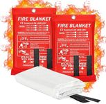 SAFE CURE - Emergency Fire Blanket | Survival Fiberglass, Flame Retardant, Protection Fire Blanket | Shelter Safety Cover for The Kitchen, Fireplace, Grill, Car, Camping | 1X1 Mtr | Pack of 1