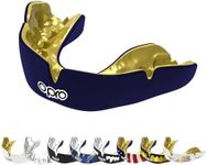 OPRO Instant Custom-Fit Sports Mouth Guard, Revolutionary Fitting Technology for Ultimate Comfort, Protection & Fit, Gum Shield, Dentist Mouthguard for Rugby, Boxing, Hockey, MMA, (Dark Blue, Adult)