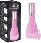 Vin Fresco Electric Wine Opener Rechargeable with Charging Base & Foil Cutter - Automatic Wine Bottle Opener - Electric Corkscrew Wine Opener - Wine Gift for Wine Lovers (Pink & Silver)