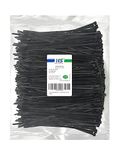 HS Durable Plastic Zip Ties 8 Inch (Bulk-1000 Pack) UV Black Cable Ties 40 Lbs Self-Locking Wire Ties Width 1/8 Inch,Outdoor Purpose