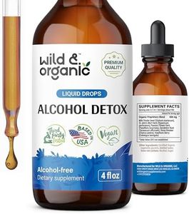 Wild & Organic Alcohol Detox Cleanse Drops - Milk Thistle Liver Detox - Kidney Cleanse w/Chanca Piedra Stone Breaker - Anti Alcohol Complex for Liver Cleanse Detox - Alcohol Cleanse Detox - 4 oz