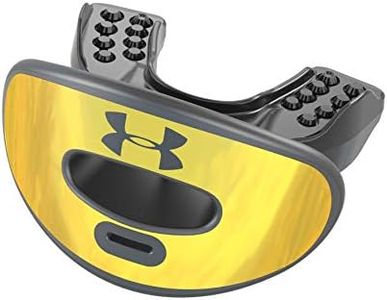 Under Armour Air Lip Guard/Mouth Guard for Football. Breathable & Comfortable. No Boil Required. Offers Lips and Teeth Protection. Youth & Adult Sizes. Includes Helmet Strap