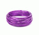 Aluminium Wire Rolls 10m Bendy Craft Silver Wire for Jewelry Making,DIY Sculpture,Modelling Making and Crafts(Purple,Diameter-1.0mm)