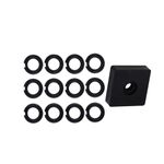 (12 Sets) 3/8" Impact Retaining Ring Clip Impact Friction Ring with O-Ring for Milwaukee Electric/Pneumatic Type Impact Wrench, Retainer Ring Anvil Install Tool Included