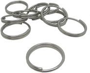 Scuba Diving 24mm Stainless Steel 1.6mm Split Ring for BCD attachment 10pc