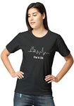 Wear Your Oipnion Women's Premium Cotton Graphic Printed Unisex Fit Tshirt (Design:Chai is Life, Black, Small)