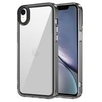 Amazon Basics Back Case Cover for iPhone XR (TPU + PC_Translucent Black)