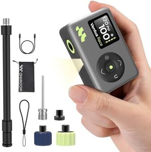 Portable Bike Pump with Digital Pressure Gauge,120 PSI Rechargeable Air Pump for Road Bike, Mountain Bike, Sports Balls, Bicycle Tire Inflator for Schrader and Presta Valve by Woowind