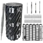 Dyazo 128-in-1 Precision Screwdriver Tool Kit | Magnetic Multi-Bit Set with Flexible Shaft | Tweezer & Spudger | Professional Repair Kit for Mobile, Laptop, PC, PS5, Watch & Electronics Maintenance