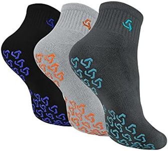 Ozaiic Non Slip Socks Grip for Yoga Home Workout Pure Barre, Pilates, Hospital, Ideal Cushion Socks for Men and Women