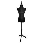 Dress Mannequin with Stand Female Dress Form Pinnable Mannequins Body Torso 58-67 Inch Height Adjustable Tripod Stand