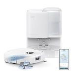 eufy Robot Vacuum E25, HydroJet System with Roller Mop, 20,000 Pa Turbo Suction, All-in-One Robot Vacuum and Mop Combo, Edge-to-Corner Cleaning, Zero-Tangle Design, AI Obstacle Avoidanced, White