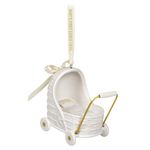 Hallmark Keepsake Christmas Ornament 2024, Baby's First Christmas Pram, Porcelain, Baby Gift