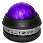 Body Back Manual Massage Roller Ball, Relax & Recover, Self-Care Massager, Athletes & Fitness, Back Massage Tool, Self-Massage Ball for Sore Muscle & Joint Pain (Silver)