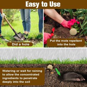 WENQHL Mole Repellent Stakes 12-Pack – Outdoor Rodent Deterrent