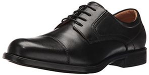 Florsheim Men's Medfield Cap Toe Oxford, Black, 8.5 Wide