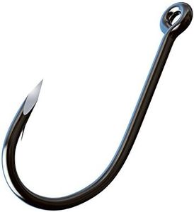 Trokar Vapor Offset Saltwater Bait, Platinum Black, Size 4/0