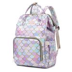 Tip 'n' Top Premium Stylish Trending Diaper Backpack for Newborns Diaper Bag Travelling Diaper Organiser Backpack for Moms (Rainbow Printed)