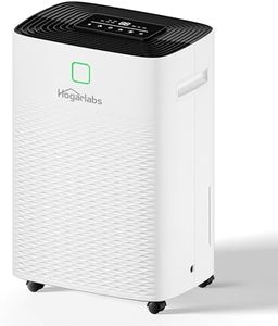 HOGARLABS 80 Pints Dehumidifier for Basement Home, Smart Silent Dehumidifier with Drain Hose, 1.32 Gal Water Tank, Intelligent Humidity Control, 24H Timer, for Large Room Bathroom Bedroom