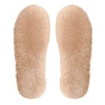 Winter Fluffy Insoles, Premium Thermal Faux Sheepskin Insoles for Women Men, Wool Thick Replacment Insole for Boots, Slippers, Sports Shoes (9 UK)