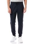 Under Armour Men's Rival Fleece-Jogginghose Trouser, (001) Black/White, XX-Large Lang